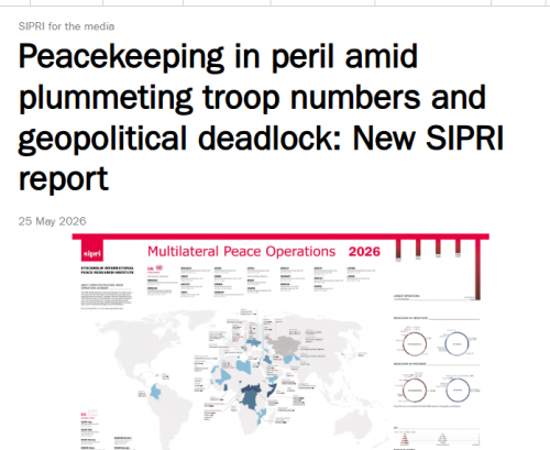 Peacekeeping in peril amid plummeting troop numbers and geopolitical ...