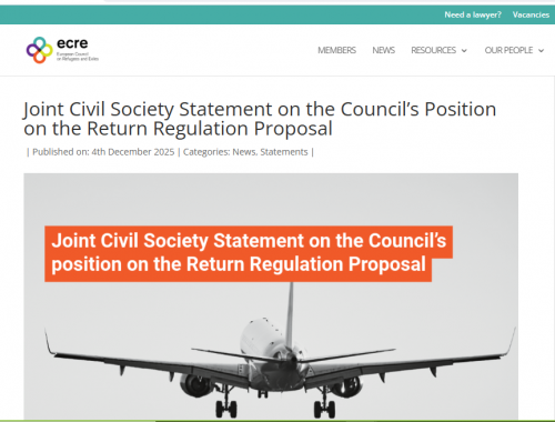 Joint Civil Society Statement on the Council’s Position on the Return ...